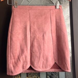 Charlotte Russe Blush Mini Skirt